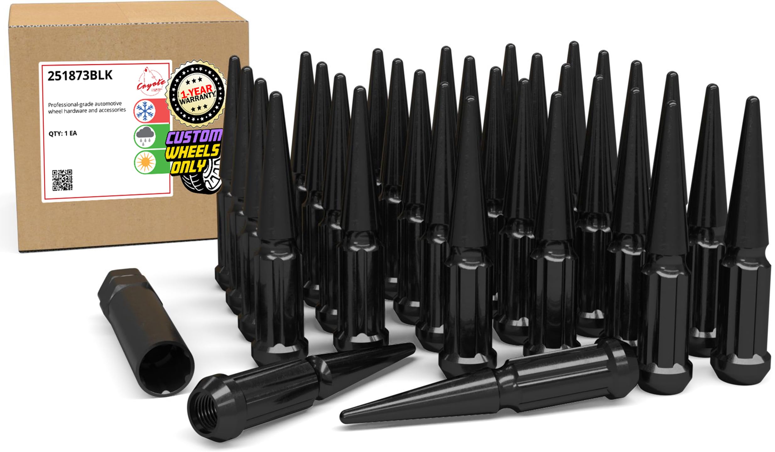 Amazon.com: Wheel Accessories Parts 32 Pcs M14x2 14x2 Thread